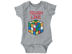 Tough Like Rubik's Romper Bodysuit-Direct To Garment Print-Brisco Baby