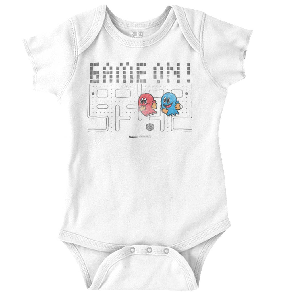 Pac-Man Ghosts Romper Bodysuit-Direct To Garment Print-Brisco Baby