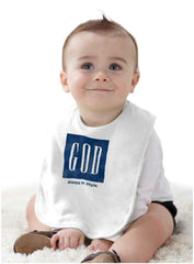 God In Style Infant Baby Bib-Direct To Garment Print-Brisco Baby