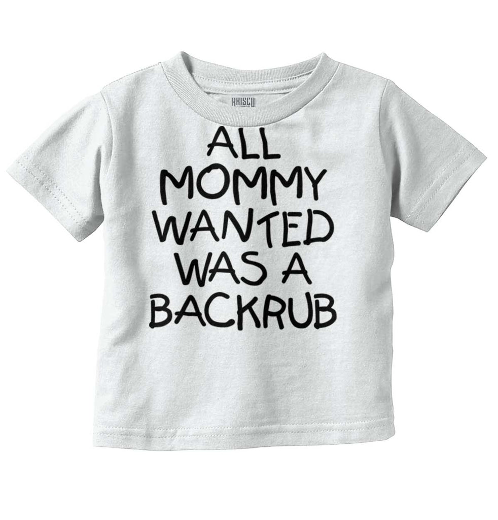 Backrub Infant Toddler T Shirt-Direct To Garment Print-Brisco Baby