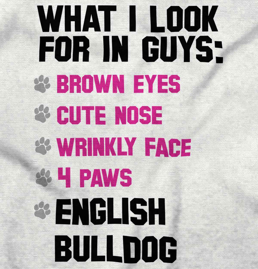 English Bulldog List Romper Bodysuit-Direct To Garment Print-Brisco Baby