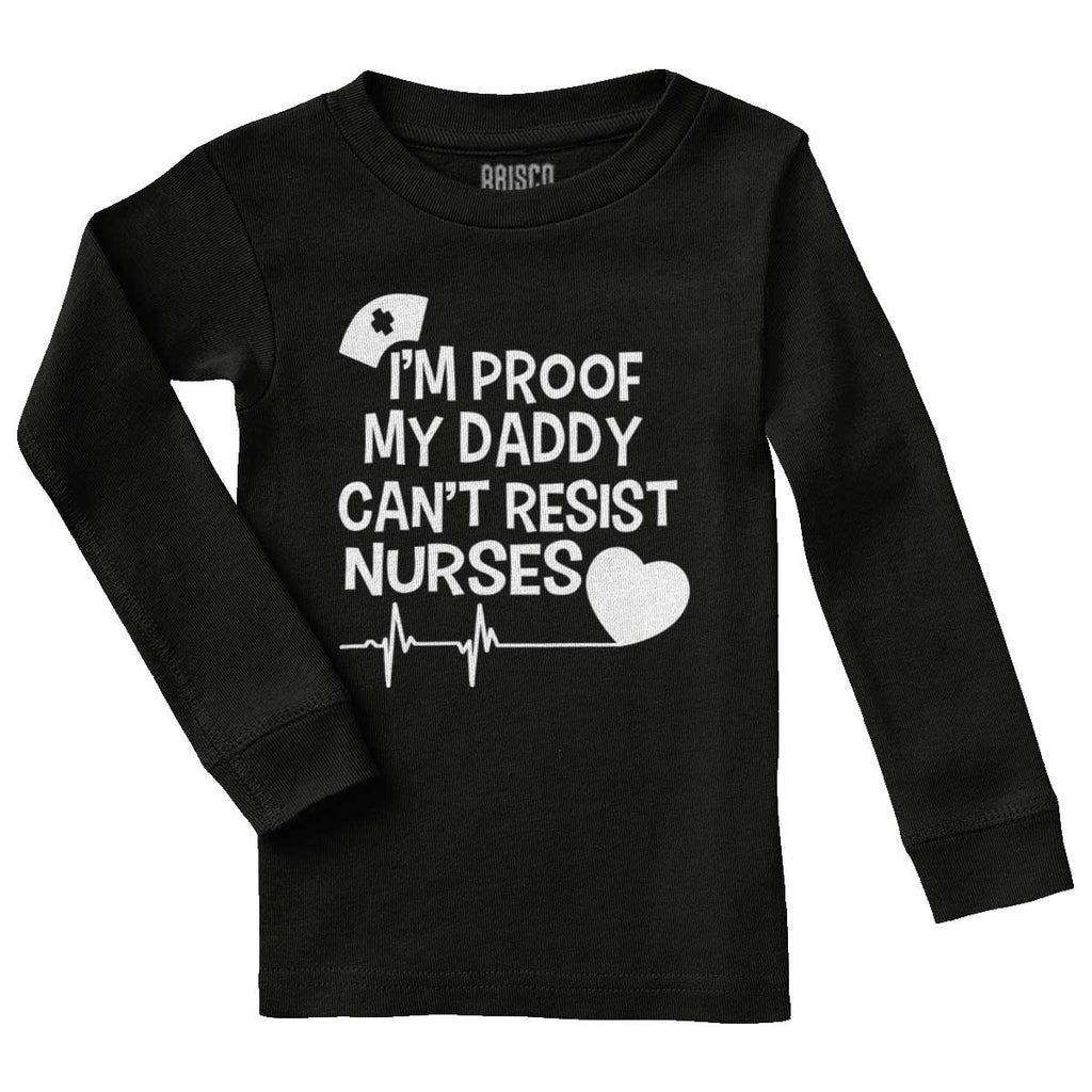 Can't Resist Nurses Solid Baby Pajama Top-Direct To Garment Print-Brisco Baby