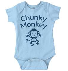 Chunky Monkey Romper Bodysuit-Direct To Garment Print-Brisco Baby