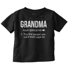 Grandma Infant Toddler T Shirt-Direct To Garment Print-Brisco Baby