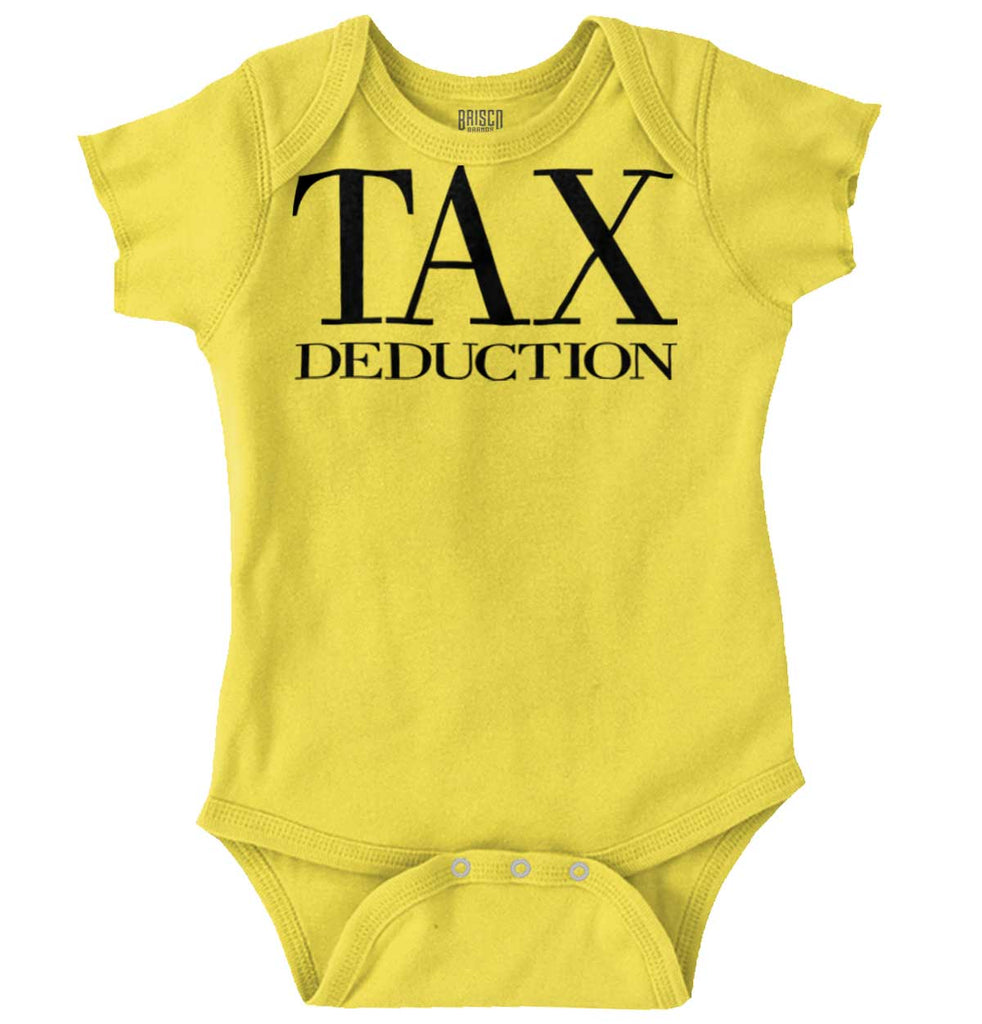 Tax Deduction Romper Bodysuit-Direct To Garment Print-Brisco Baby