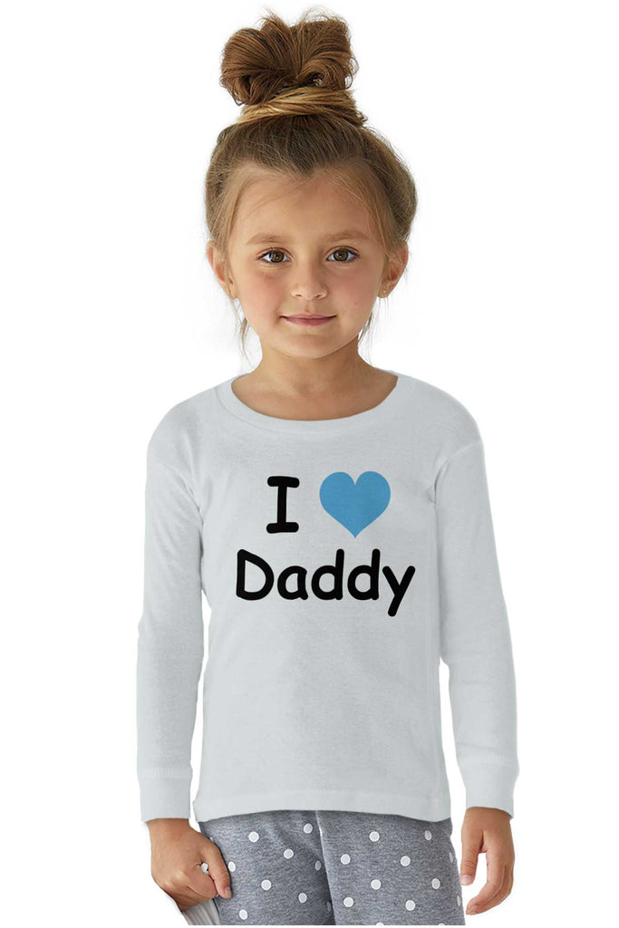 I Heart Daddy Solid Baby Pajama Top-Direct To Garment Print-Brisco Baby