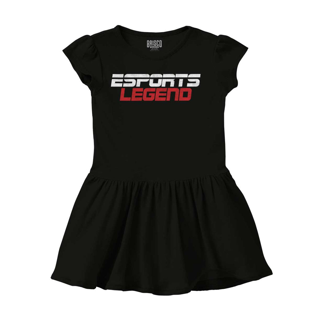 Sports Legend Professional Gamer Solid Baby Infant Dress-Direct To Garment Print-Brisco Baby
