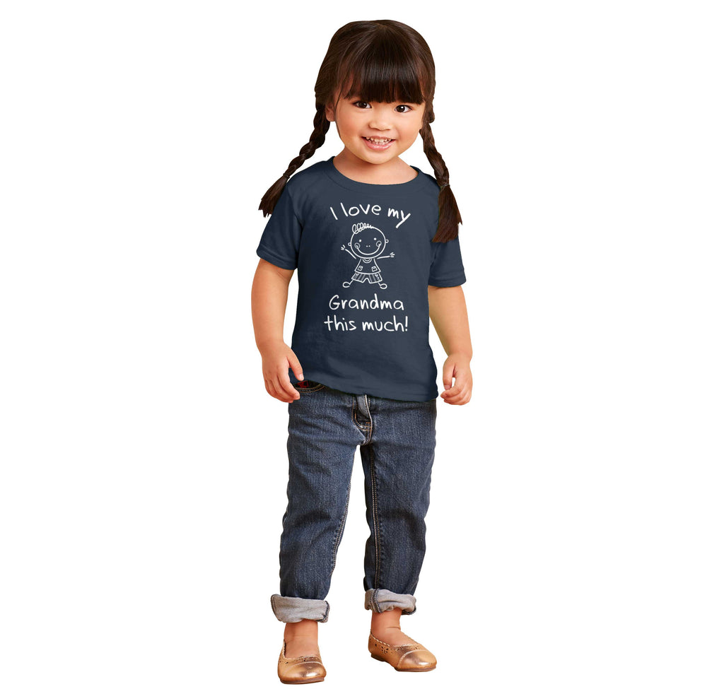 Love My Grandma Infant Toddler T Shirt-Direct To Garment Print-Brisco Baby