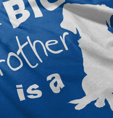 Brother is a Dog Solid Baby Pajama Top-Direct To Garment Print-Brisco Baby