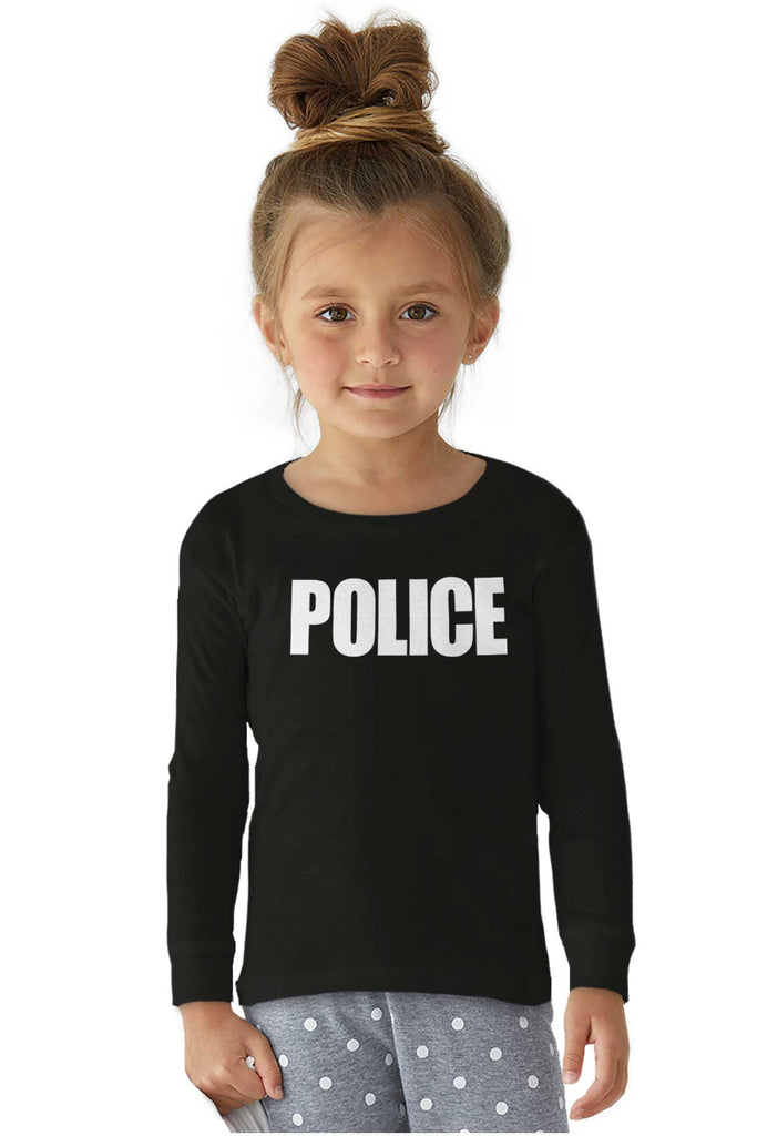 Police Force Solid Baby Pajama Top-Direct To Garment Print-Brisco Baby