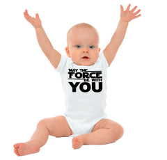 Force Be With You Romper Bodysuit-Direct To Garment Print-Brisco Baby