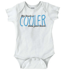 Uncle Cooler Than Yours Romper Bodysuit-Direct To Garment Print-Brisco Baby