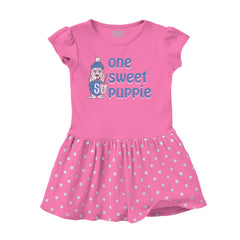 Sweet Puppie Baby Polka Dot Skirt Dress-Direct To Garment Print-Brisco Baby