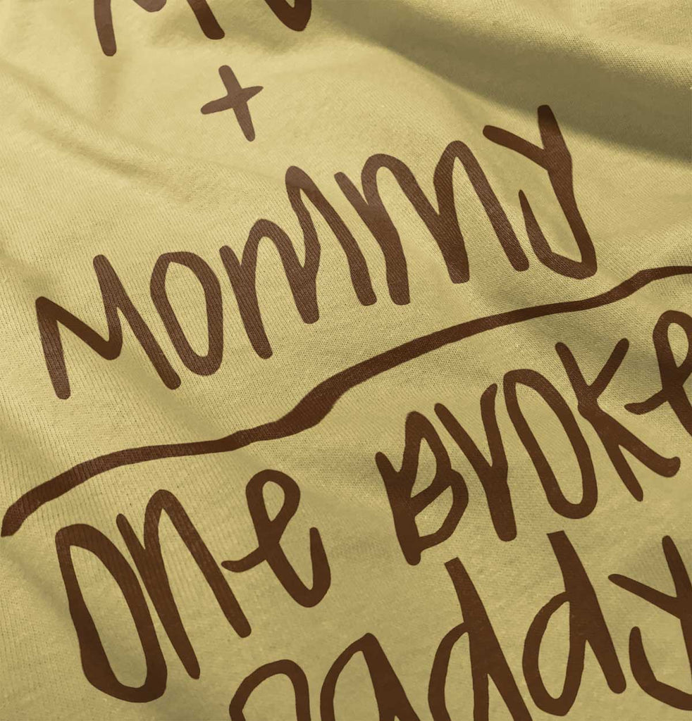 One Broke Daddy Infant Toddler T Shirt-Direct To Garment Print-Brisco Baby