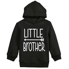 Little Brother Toddler Pullover Hoodie-Direct To Garment Print-Brisco Baby