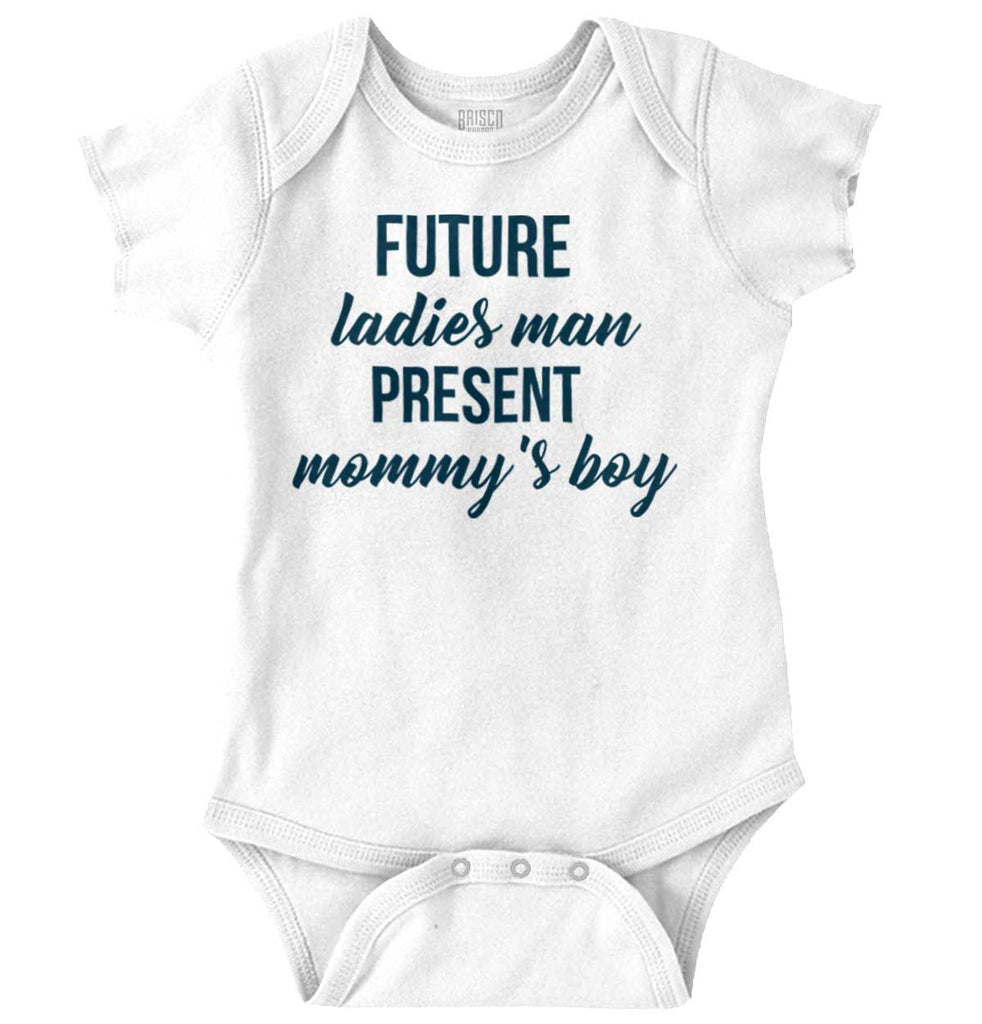 Future Ladies Man Romper Bodysuit-Direct To Garment Print-Brisco Baby