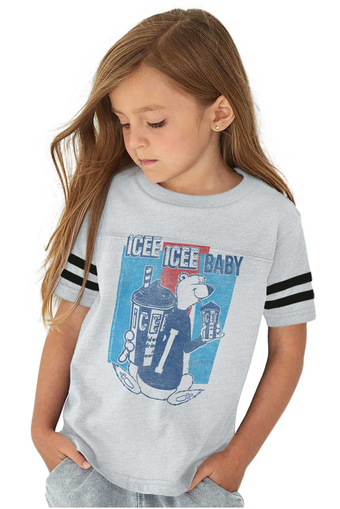 Polar Icee Baby Toddler Football Jersey Tee-Direct To Garment Print-Brisco Baby