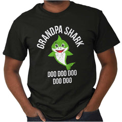 Cartoon Grandpa Shark T Shirt-Direct To Garment Print-Brisco Baby