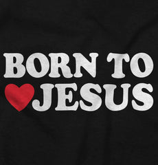 Born To Jesus Infant Baby Bib-Direct To Garment Print-Brisco Baby