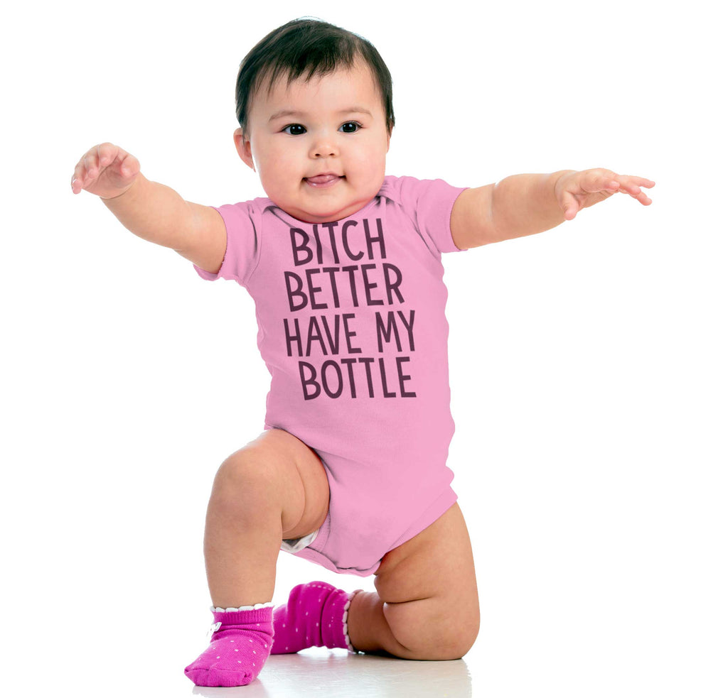 My Bottle Romper Bodysuit-Direct To Garment Print-Brisco Baby