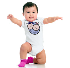Boy and Girl Logo Romper Bodysuit-Direct To Garment Print-Brisco Baby
