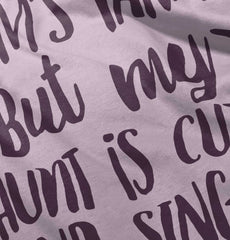 Aunt is Single Infant Baby Bib-Direct To Garment Print-Brisco Baby