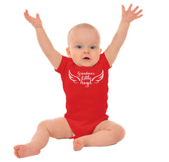 Grandma's Little Angel Romper Bodysuit-Direct To Garment Print-Brisco Baby
