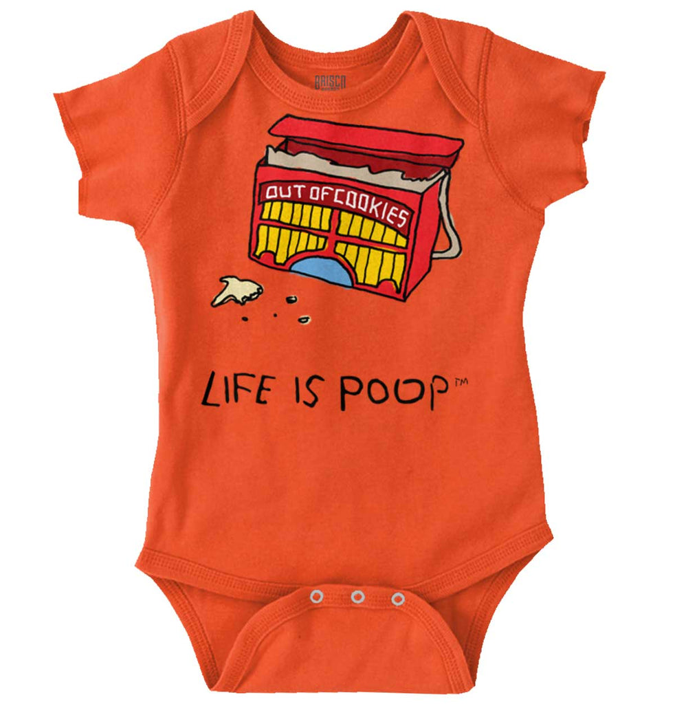 Out of Cookies Romper Bodysuit-Direct To Garment Print-Brisco Baby