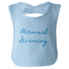 Mermaid Dreaming Infant Baby Bib-Direct To Garment Print-Brisco Baby