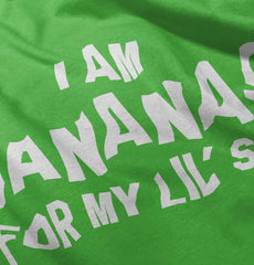 Bananas For Lil Sis Romper Bodysuit-Direct To Garment Print-Brisco Baby