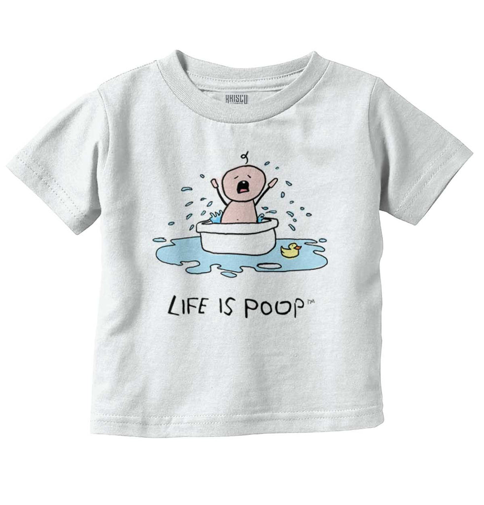 Crying Bath Infant Toddler T Shirt-Direct To Garment Print-Brisco Baby