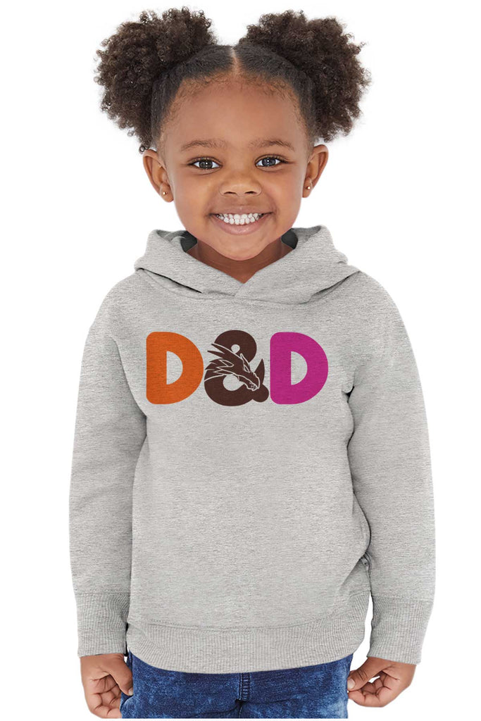 Dungeons Fantasy Tabletop Gamer Toddler Pullover Hoodie-Direct To Garment Print-Brisco Baby