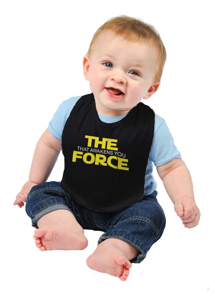 The Force Awakens Infant Baby Bib-Direct To Garment Print-Brisco Baby