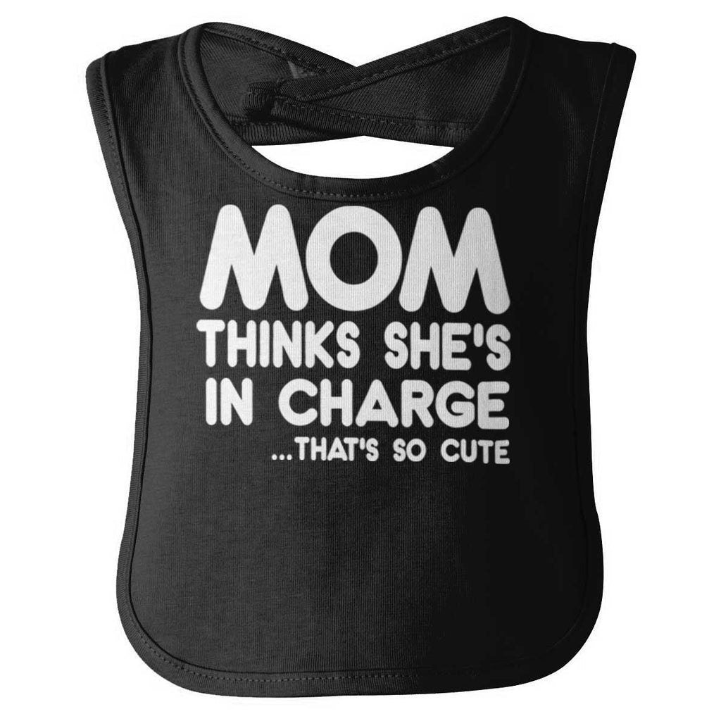 In Charge Infant Baby Bib-Direct To Garment Print-Brisco Baby