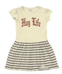 Hug Life Baby Striped Skirt Dress-Direct To Garment Print-Brisco Baby