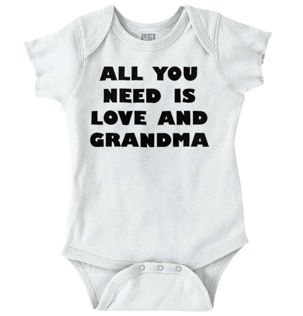 All You Need Is Love And Grandma Romper Bodysuit-Direct To Garment Print-Brisco Baby