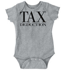 Tax Deduction Romper Bodysuit-Direct To Garment Print-Brisco Baby