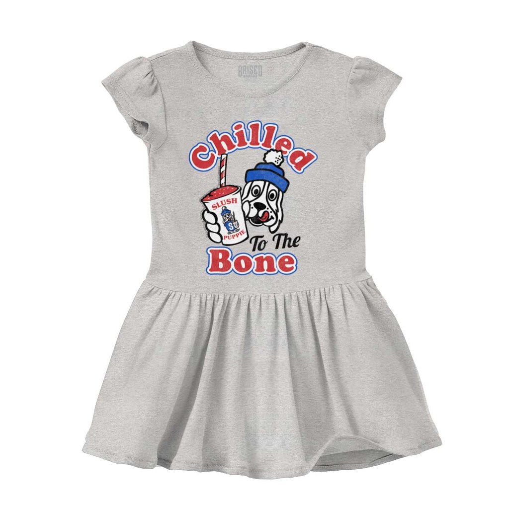 Chilled To The Bone Solid Baby Infant Dress-Direct To Garment Print-Brisco Baby