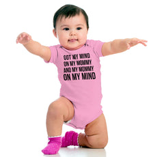 Mind On Mommy Romper Bodysuit-Direct To Garment Print-Brisco Baby