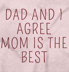 Mom Is Best Baby Ruffled Trim Romper-Direct To Garment Print-Brisco Baby