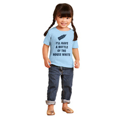 House White Infant Toddler T Shirt-Direct To Garment Print-Brisco Baby
