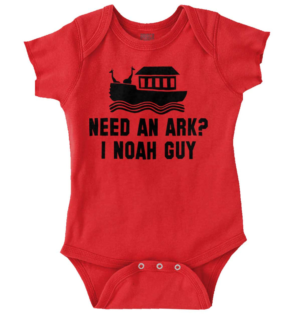Ark Noah Guy Romper Bodysuit-Direct To Garment Print-Brisco Baby