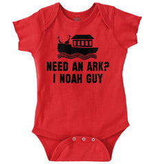 Ark Noah Guy Romper Bodysuit-Direct To Garment Print-Brisco Baby