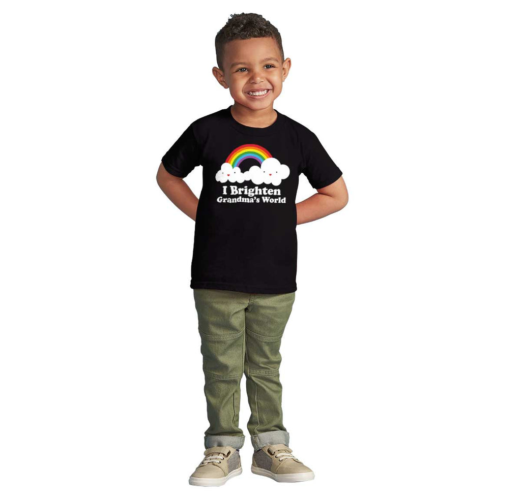 Brighten Grandma's World Infant Toddler T Shirt-Direct To Garment Print-Brisco Baby