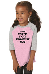 Force Awakens You Toddler Baseball-Direct To Garment Print-Brisco Baby