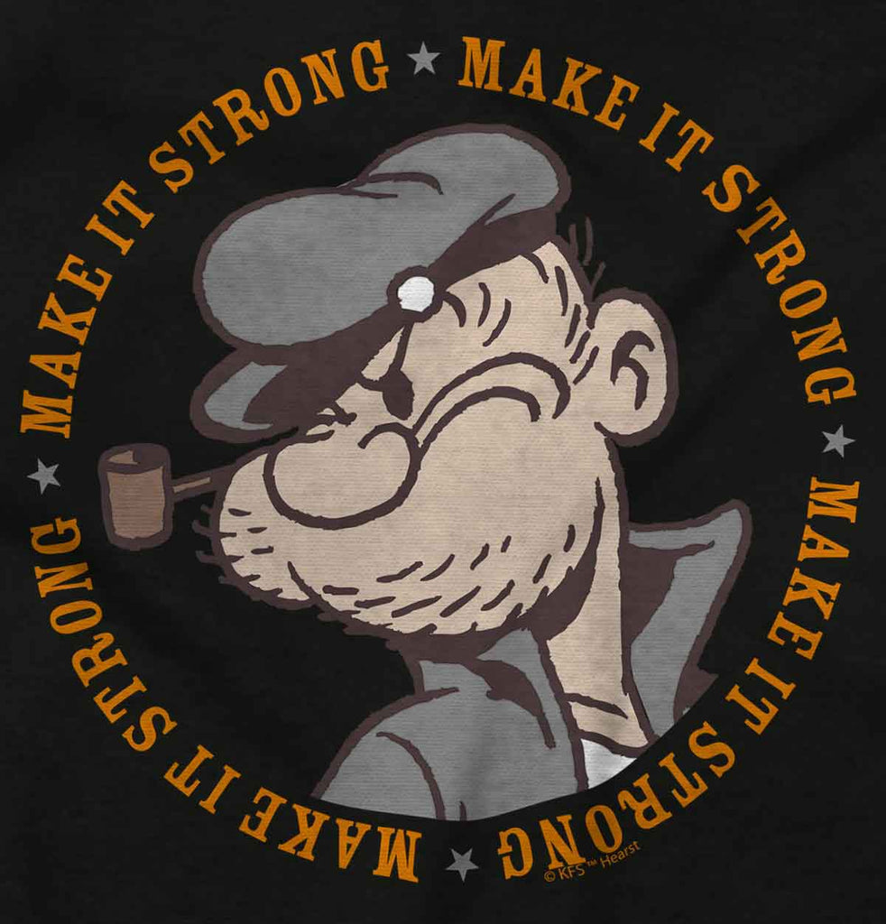 Make It Strong Toddler Ruffled Trim T-Shirt-Direct To Garment Print-Brisco Baby