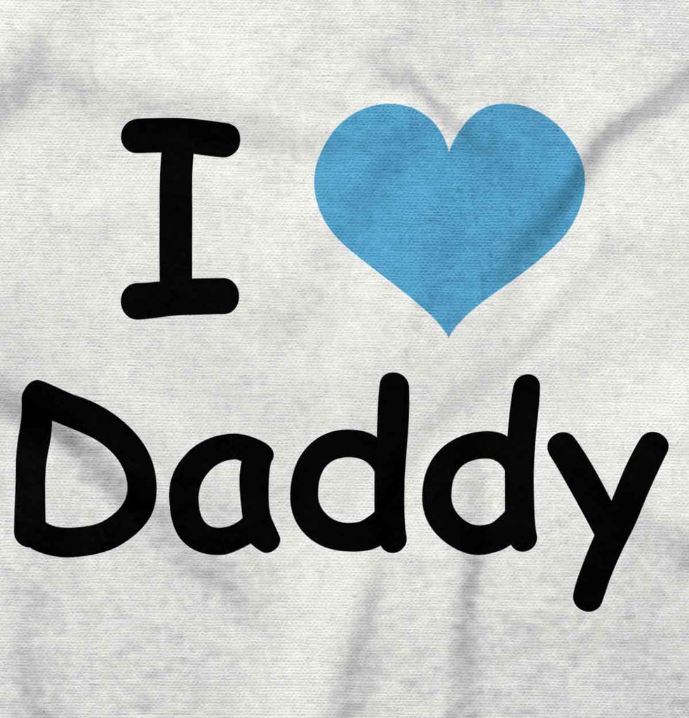 I Heart Daddy Solid Baby Pajama Top-Direct To Garment Print-Brisco Baby