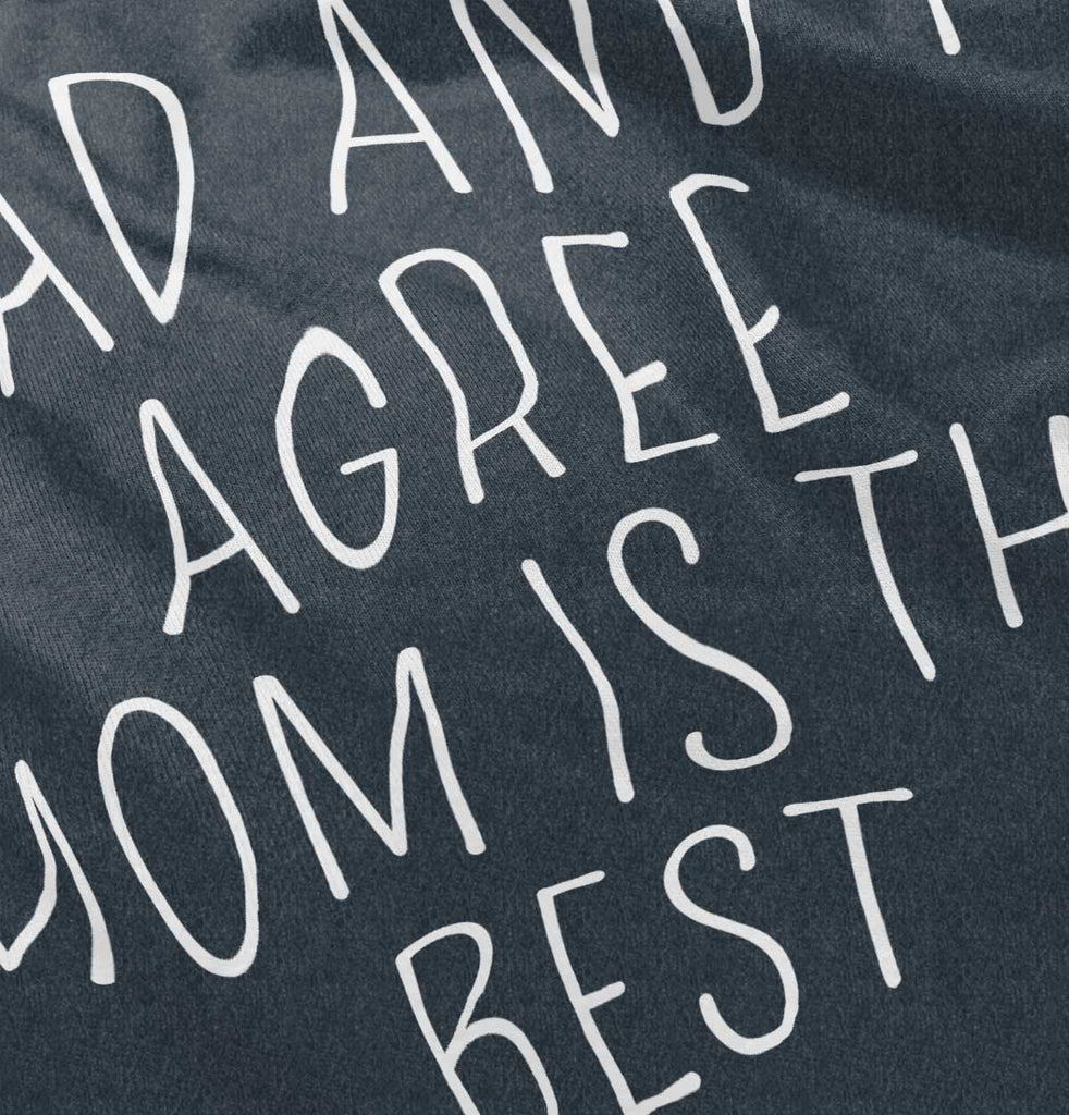 Mom Is Best Toddler Football Jersey Tee-Direct To Garment Print-Brisco Baby