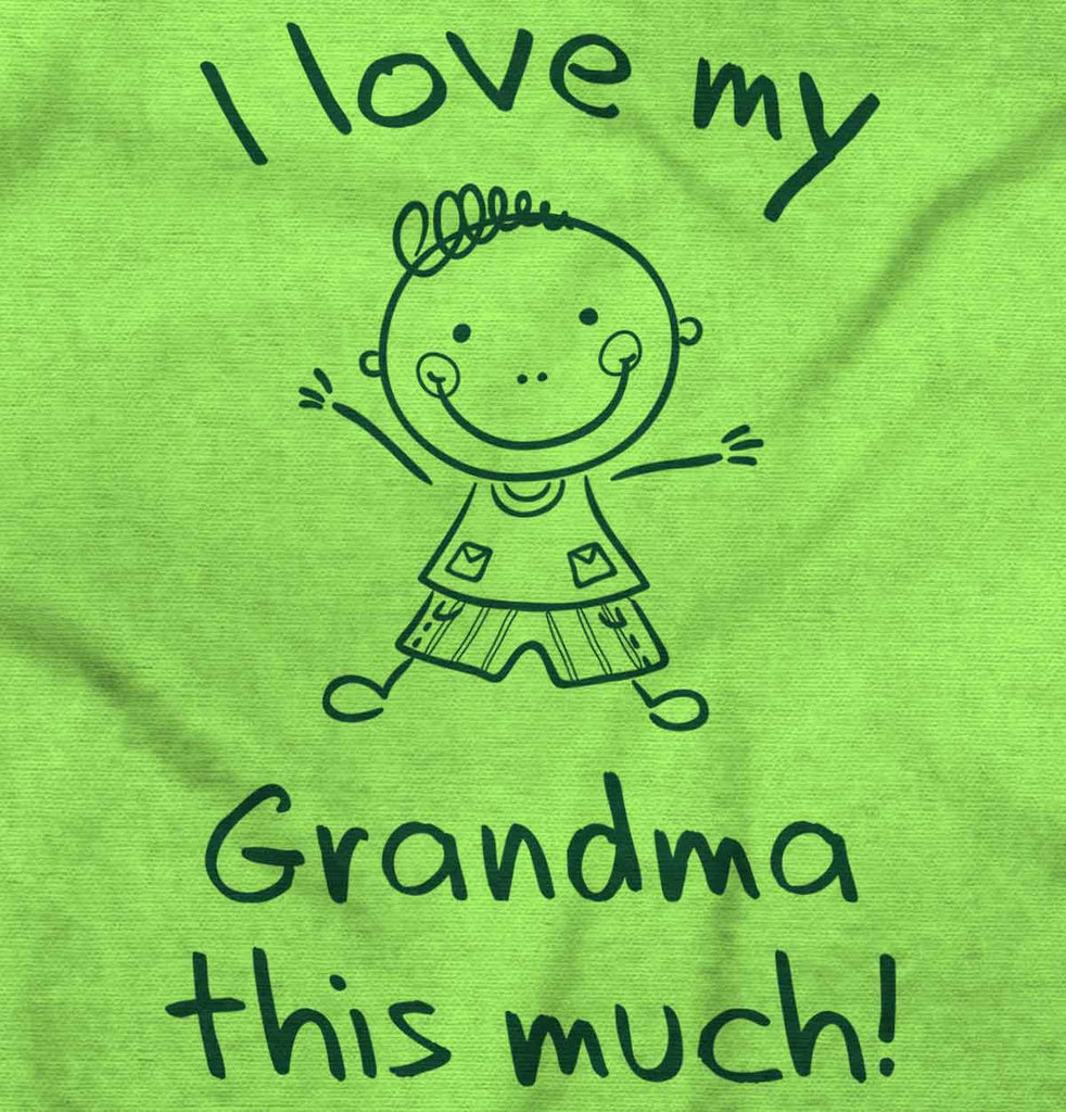 Love My Grandma Romper Bodysuit-Direct To Garment Print-Brisco Baby