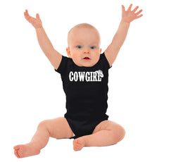 Cowgirl Romper Bodysuit-Direct To Garment Print-Brisco Baby